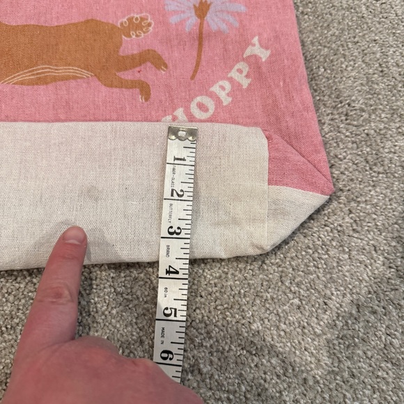 Cotton On Foundation Reusable Tote Bunny Rabbit Flowers Don’t Worry Be Hoppy Bag - Picture 5 of 8